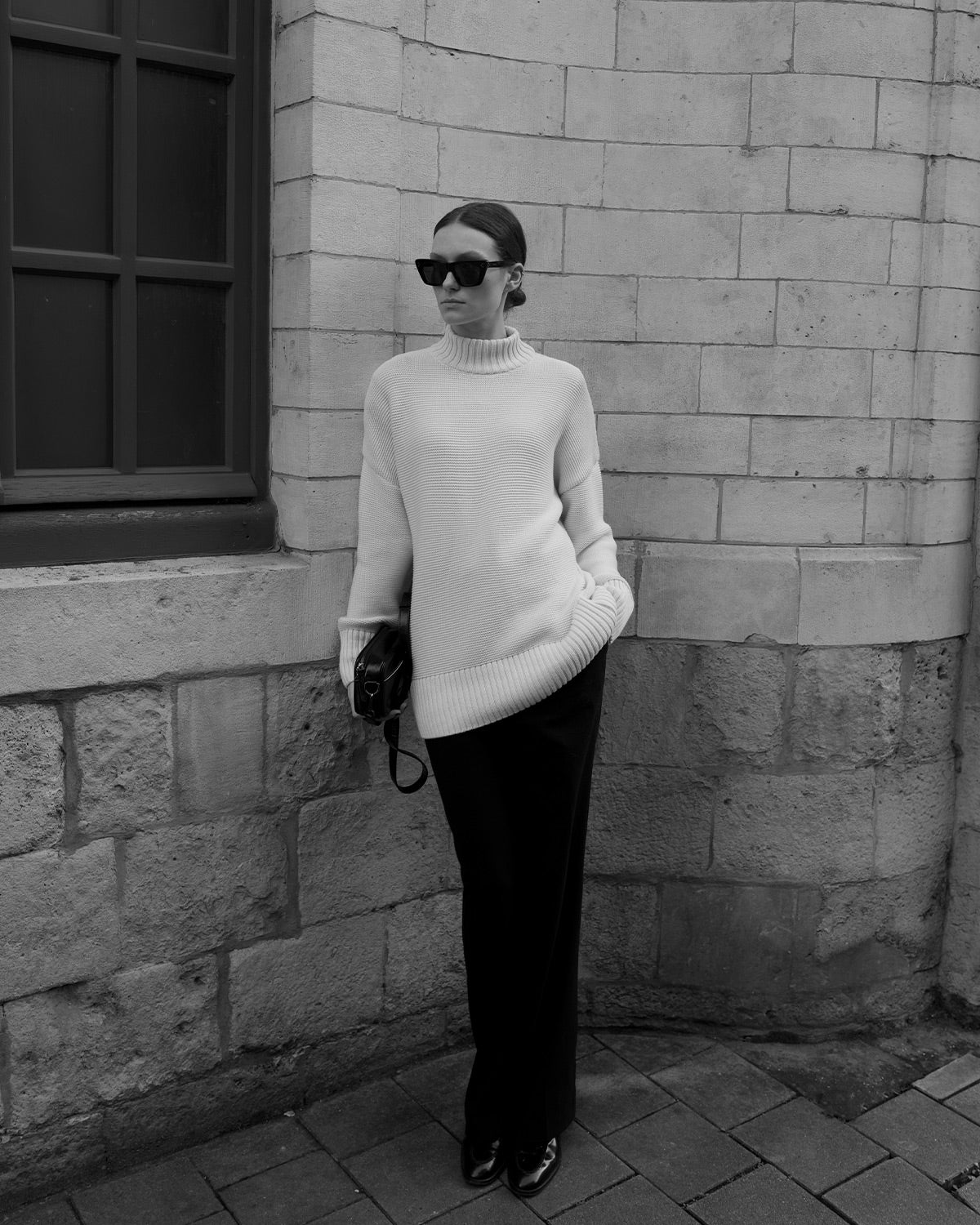 White Turtleneck Knit 2024