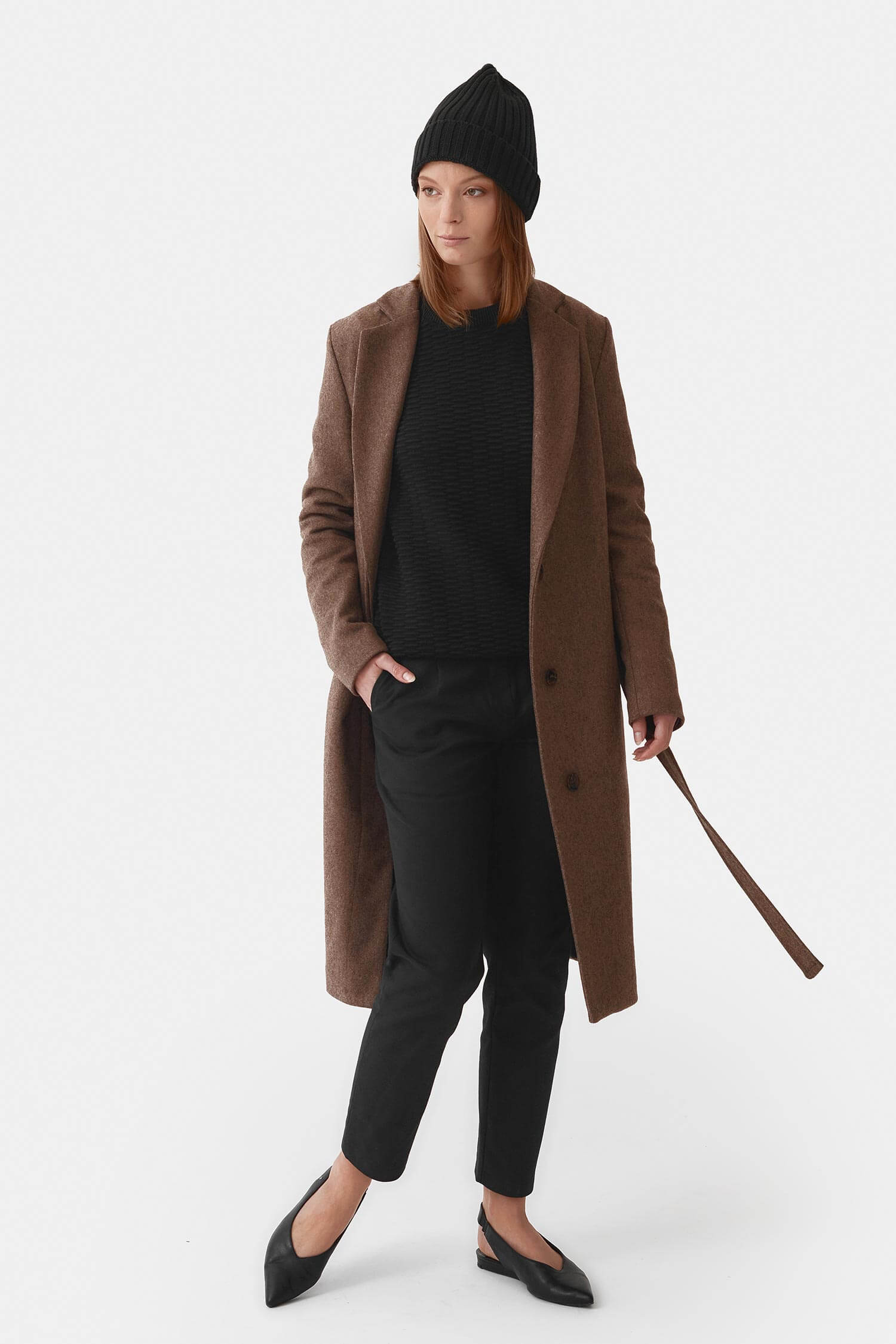Classic belted coat Mila.Vert