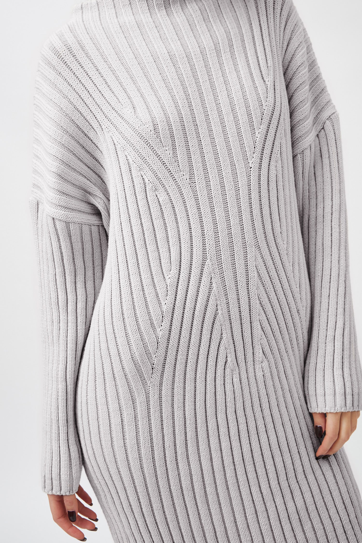 Womens grey jumper dress sales
