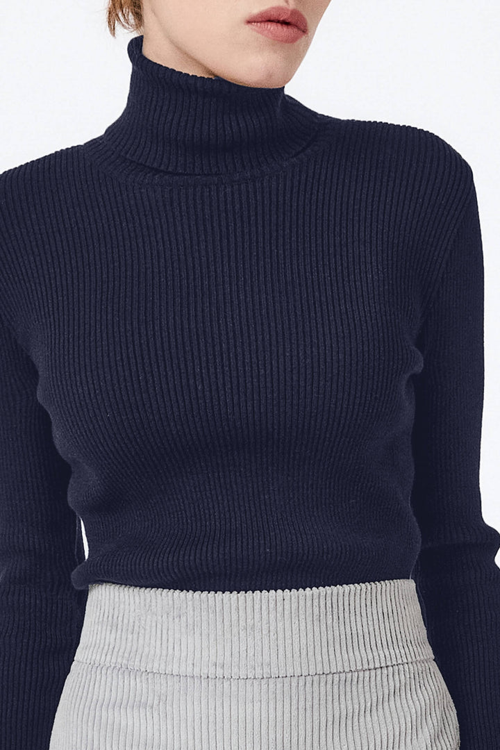 Knitted turtleneck pullover