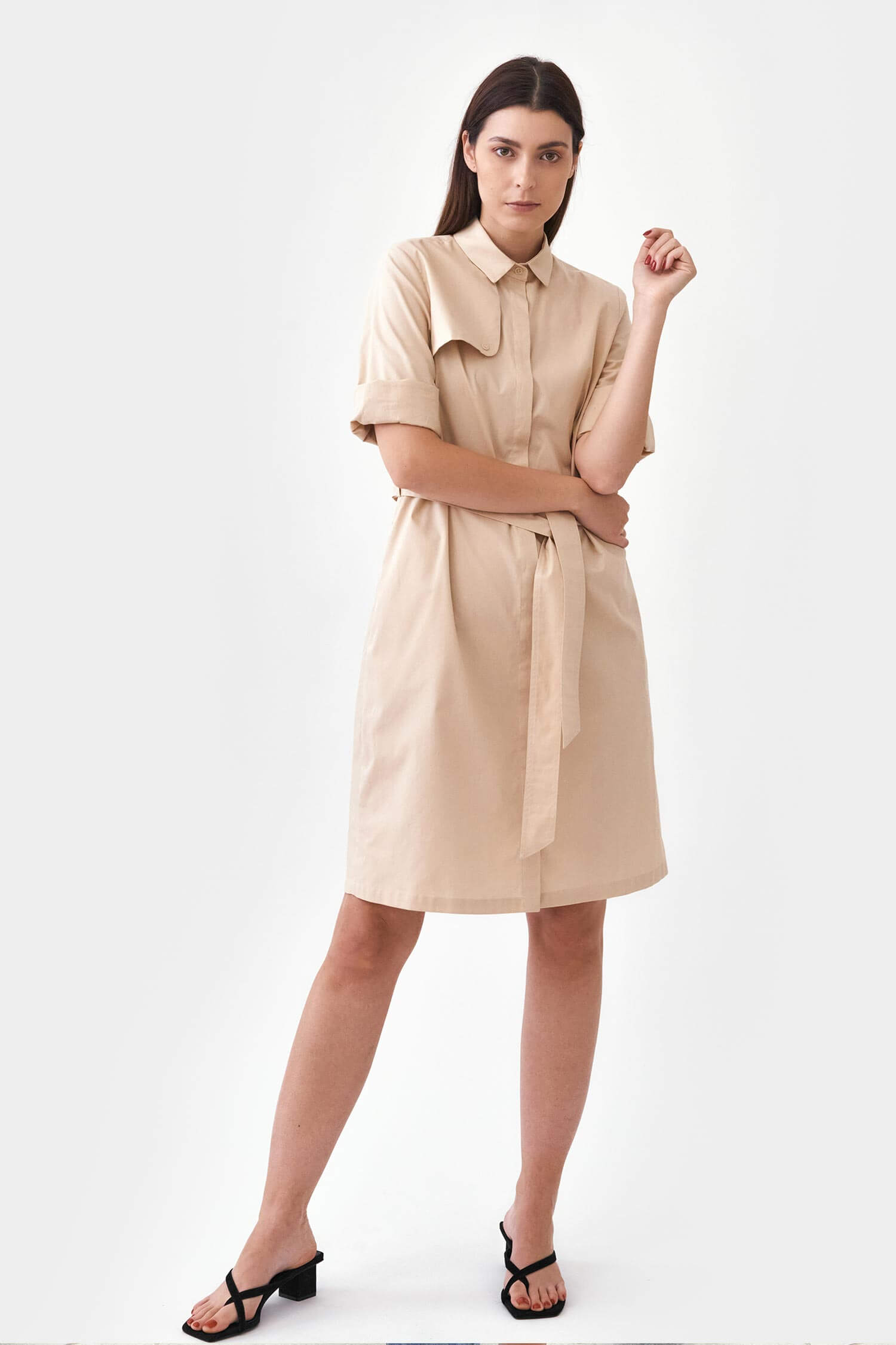 Trench shirt dress Mila.Vert