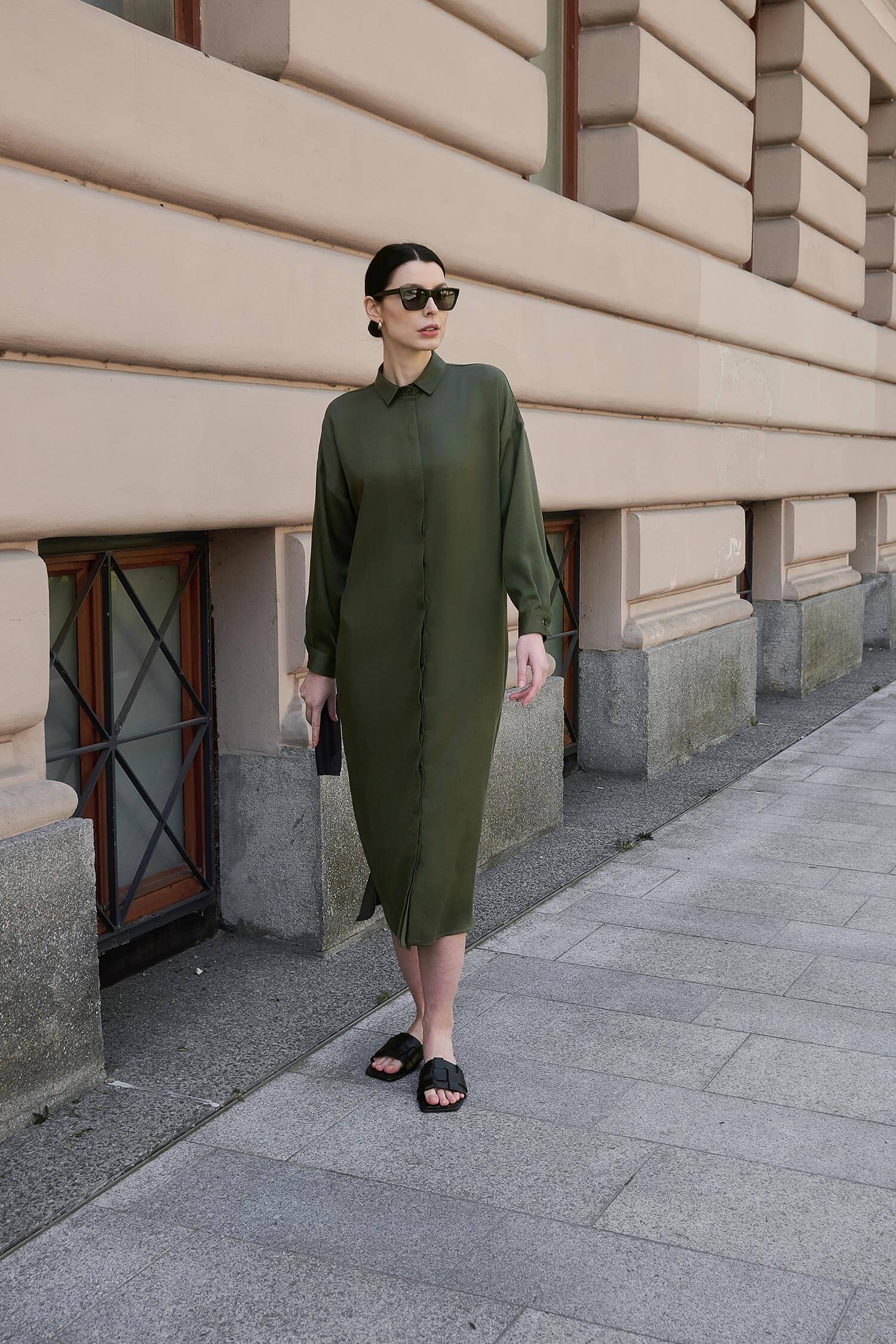 Tencel sales shirt dress