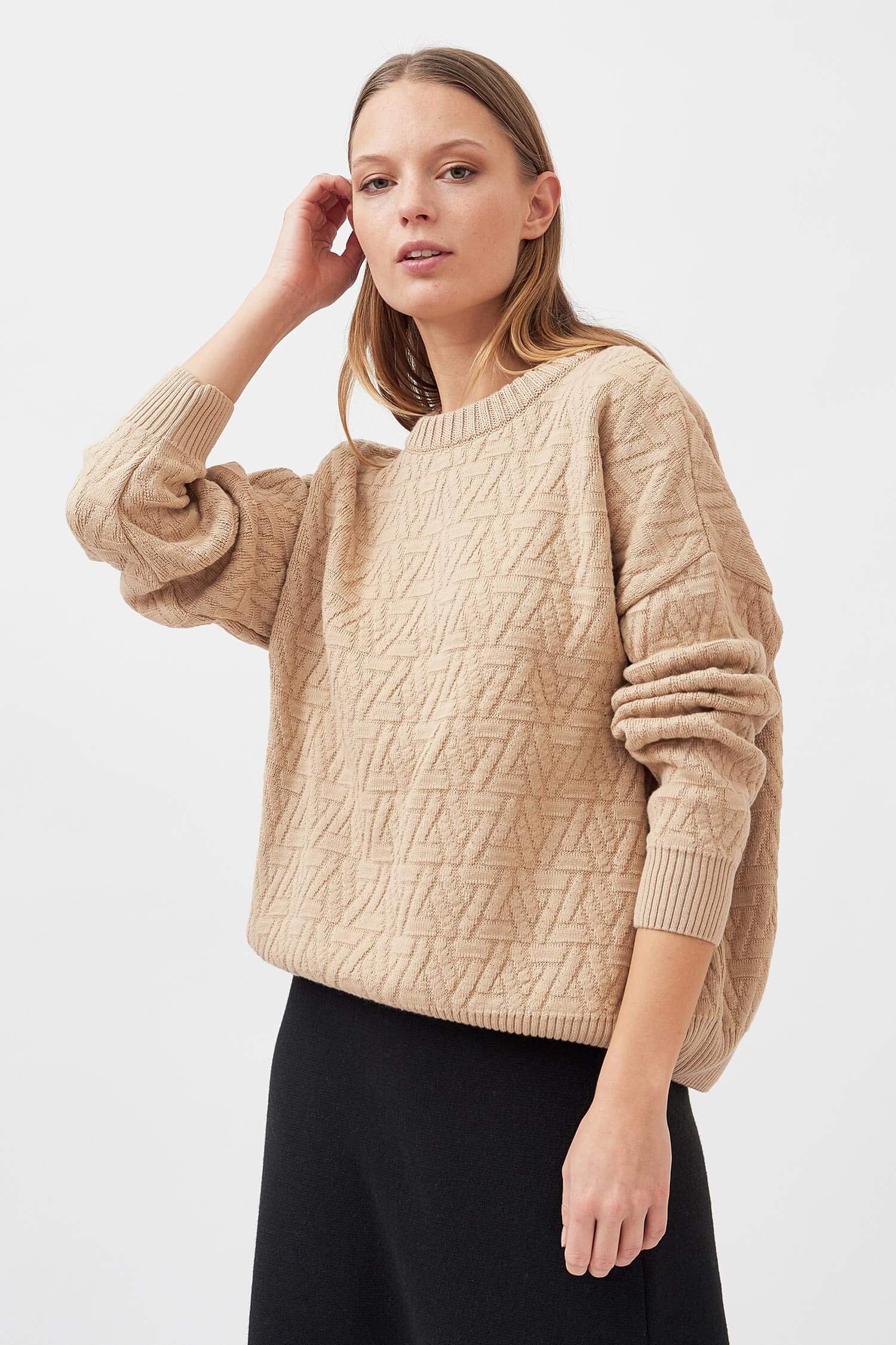 Knitted pullover discount